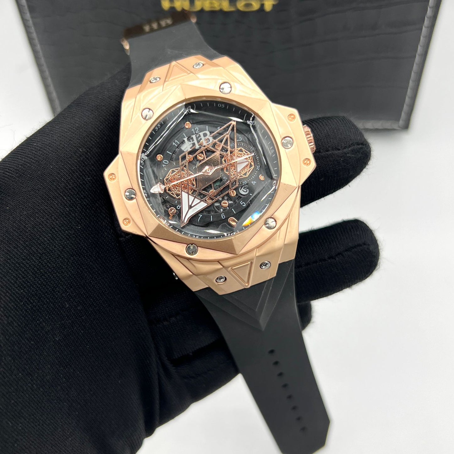 Hublot Big Bang Unico Full Magic Gold Watch