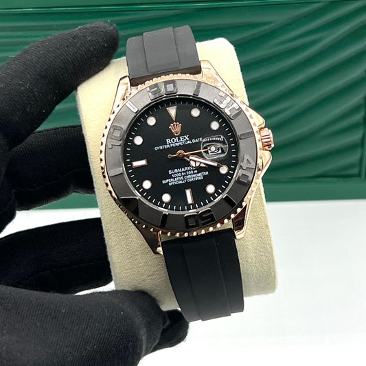 Rolex Yacht-Maste A-Class Replica Watch - Rose Gold