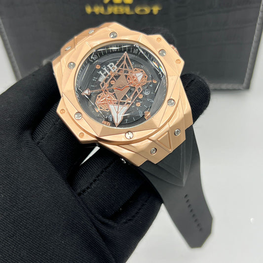 Hublot Big Bang Unico Full Magic Gold Watch